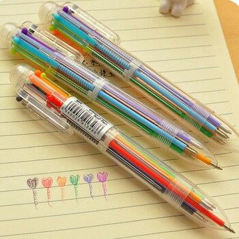 Student Prizes, Multi Color Pen, Office Supplies Gift, Colorful Stationery, Korean Stationery, Creative Stationery, Pencil Writing, Cute School Supplies, Writing Pens