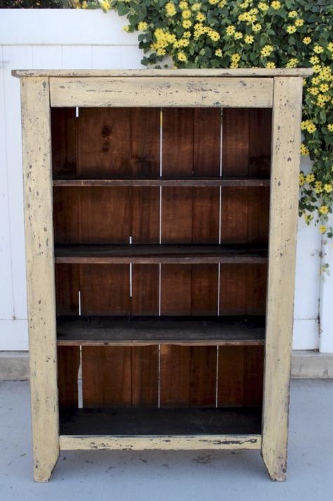 Primitive Bookcase, Bucket Bench, Bench Cabinet, Primitive Shelves, Pallet Barn, Wall Detail, Primitive Cupboards, Country Cupboard, Primative Decor