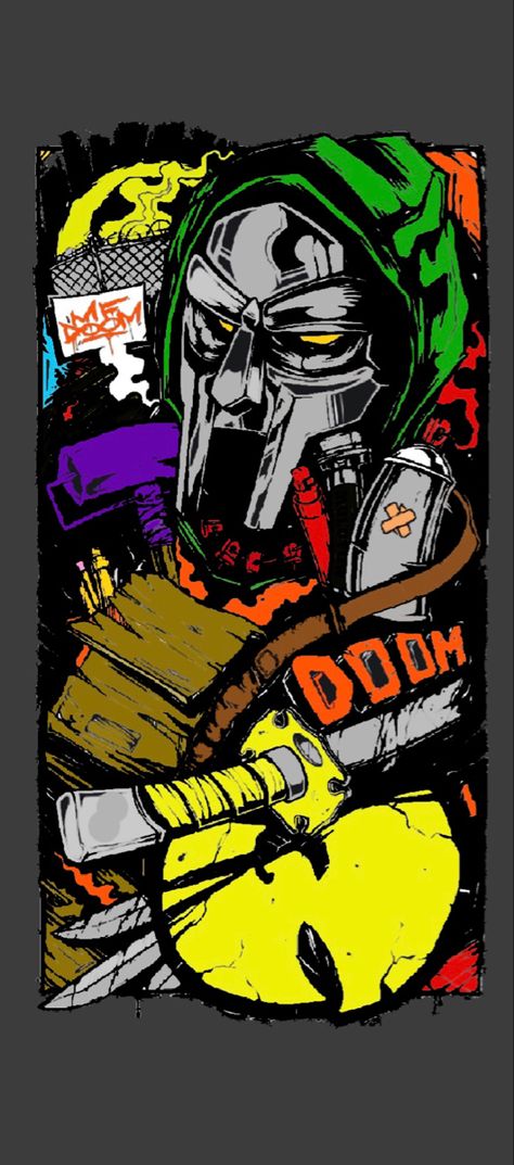 Doom Iphone Wallpaper, Mf Doom Shoes, Wu Tang Wallpaper, Mf Doom Wallpaper Iphone, Marvel Hip Hop Covers, Mf Doom Wallpaper, Supreme Iphone Wallpaper, Hip Hop Artwork, Iphone Theme