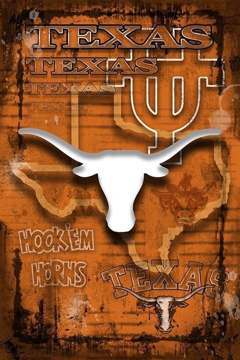 Texas Longhorns Football Logo, Texas University Longhorns, Poster University, University Of Texas Football, Longhorn Football, Texas University, Texas Longhorns Logo, Rip Dad, Texas Poster