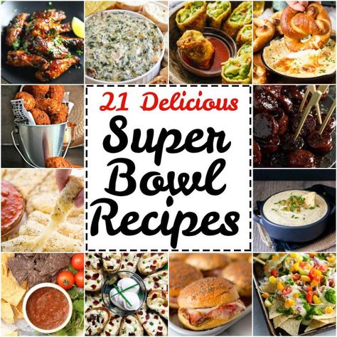 All sorts of goodies ranging from not-so-healthy to somewhat healthy in this roundup of 21 delicious Super Bowl party recipes. Veggie Lettuce Wraps, Healthy Superbowl, Healthy Superbowl Snacks, Savory Treats, Sweet Potato Skins, Bowl Party Food, Feta Dip, Superbowl Snacks, Super Bowl Party