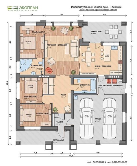 Flat Plan, Log Cabin Floor Plans, Piscina Interior, Cabin Floor, Cabin Floor Plans, Apartment Floor Plans, Two Storey House, Country Style House Plans, Apartment Plans