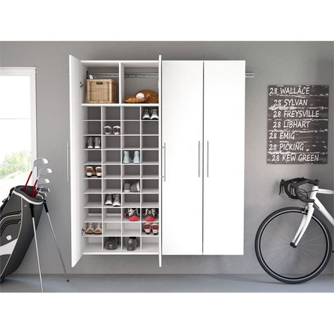 Garage Shoes, Garage Shoe, Garage Shoe Storage, Shoe Storage White, Shoe Cubbies, Garage Entryway, Shoes Cabinet, Closet Shoe, Shoe Cubby