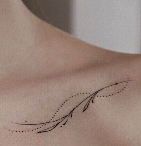 Small Wrist Tattoo For Mom, Womens Clavicle Tattoo, Female Clavicle Tattoo, Feminine Clavicle Tattoos, Fine Line Clavicle Tattoo, Symmetrical Clavicle Tattoo, Tattoo On Clavicle, Leg Tattoos Women Thigh, Low Back Tattoo Women