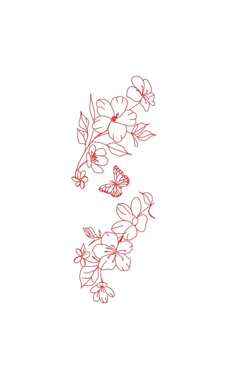 Cassia Flower Tattoo, Cute Wrap Around Arm Tattoos, Hibiscus Wrap Around Tattoo, Floral Tattoo On Arm, Flower Tattoos Stencil, Flowers And Vines Tattoo, Flores Tattoo Mujer, Arm Tattoo Stencil, Forearm Tattoo Stencil