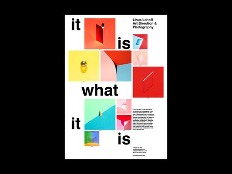 »It is what it is« Poster Series on Behance Grid Graphic Design, Grid Poster, Typo Design, Poster Photography, Interior Vintage, Event Poster Design, Poster Series, Publication Design, Collage Poster