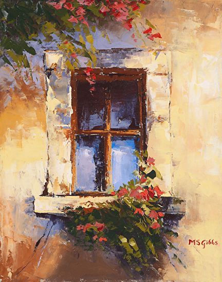 수채화 그림, Window Art, Window Painting, Window Sill, The Window, 그림 그리기, Beautiful Paintings, Painting Inspiration, Amazing Art