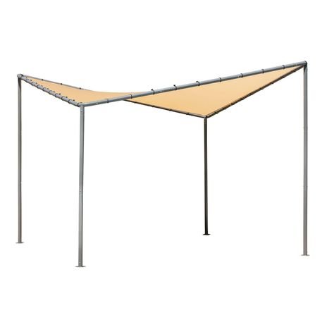 The Shelter Logic 10' x 10' Del Ray Gazebo is a heavy-duty sophisticated shade solution. Outstanding quality construction makes an elegant shade product at an affordable price. The 10 x 10 Del Ray Gazebo is perfect for patios, backyards, camp sites, and decks offering durable seasonal shade protection. A long-lasting fire-rated polyester cover protects against harmful UVA and UVB rays and attaches easily with supplied bungee cords. The structure is made of strong carbon 2' steel tubing, which ha Elegant Backyard, Yard Makeover, Lumber Rack, Steel Gazebo, Backyard Shade, Adventure Ideas, Instant Canopy, Backyard Gazebo, Gazebo Canopy