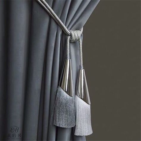 Cheap Curtain Decorative Accessories, Buy Quality Home & Garden Directly from China Suppliers:2 Pcs Luxury Simple and Modern Metal Curtain Tassels Curtain Hanging Ball Double Balls Curtain Tiebacks Curtain Accessories Enjoy ✓Free Shipping Worldwide! ✓Limited Time Sale ✓Easy Return. Tassel Curtains, Curtain Tiebacks, Metal Curtain, Curtain Ties, Silver Bells, Drapery Hardware, Curtain Poles, Curtain Material, Curtain Tie Backs