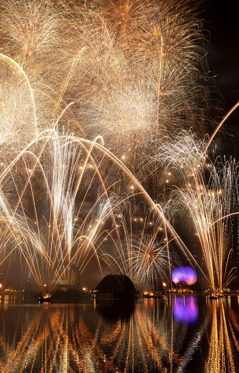 EPCOT Forever Lights Up The Night Over World Showcase Lagoon With Return to EPCOT! Forever Lights, Wonders Of Life Epcot, Festival Of The Holidays Epcot, Epcot Fireworks, Disney World Fireworks, Epcot Fireworks Viewing, Disney Restaurants, Fireworks Show, Disney Springs