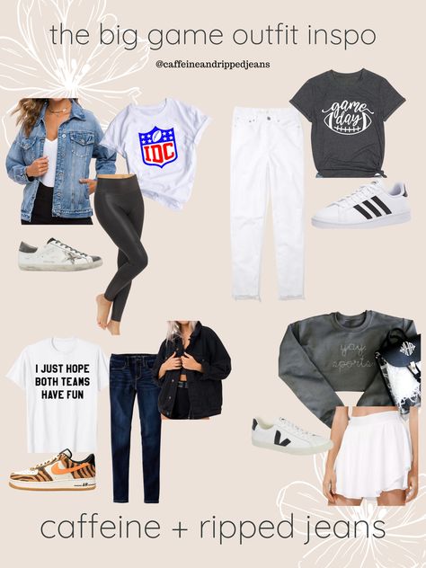 #superbowl #superbowlsunday #superbowlliv #superbowloutfits Superbowl Outfits Women, Super Bowl Party Outfit, Superbowl Outfit, Superbowl Party Outfit, Super Bowl Outfit, Game Outfit, Super Bowl Party, Superbowl Party, Wardrobe Ideas