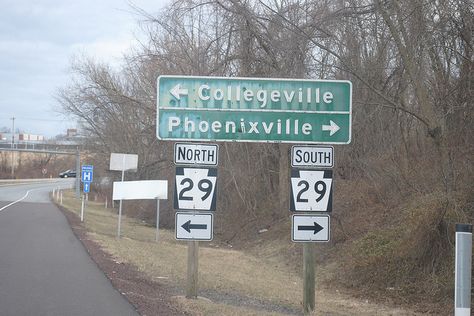 Collegeville PA. My hometown <3 Collegeville Pa, Happy Birthday Steve, Montgomery County, North South, Remember This, Highway Signs, Places Ive Been, Favorite Places, Happy Birthday