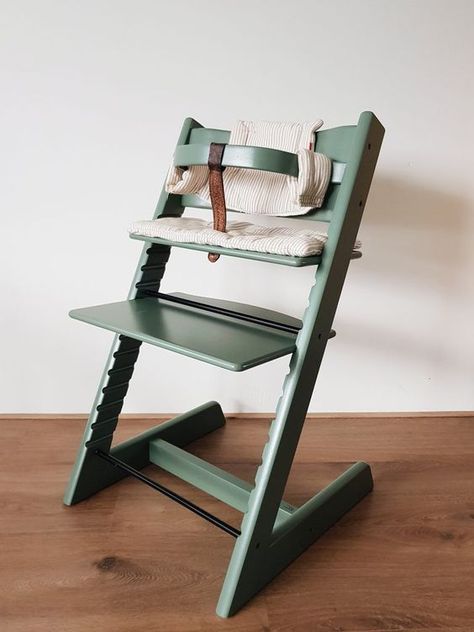 Tripp Trapp Hack, Trip Trap Stokke, Tripp Trapp High Chair, Stokke High Chair, Tripp Trapp Chair, Daily Greens, Hand Painted Chairs, Stokke Tripp Trapp, Tripp Trapp