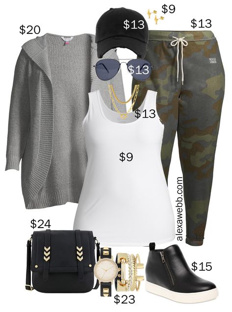 Plus Size on a Budget – Athleisure - Alexa Webb Dressy Casual Plus Size Outfits Fall, Plus Size Joggers Outfit Casual, Plus Size Winter Outfits Casual, Plus Size On A Budget, Momma Outfits, Plus Size Athleisure Outfits, Wedge Sneakers Outfit, Athleisure Outfits Fall, Baseball Mom Outfits