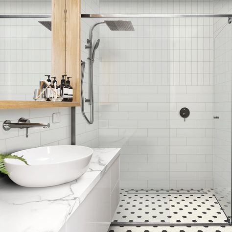 Vitruvian Frame Makeover Ideas, White Subway Tile Shower, White Tile Shower, Subway Tile Showers, Subway Tiles Bathroom, Glazed Ceramic Tile, Ceramic Subway Tile, Kitchen Walls, Tiles Price