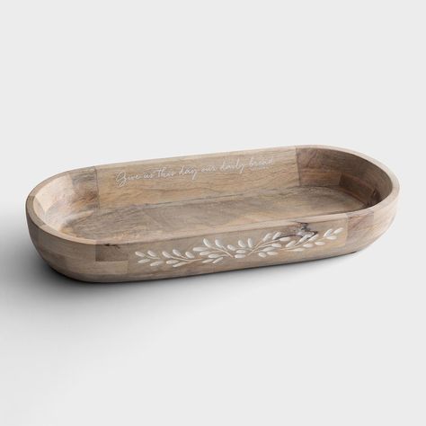 J3872 Detail - Mary and Martha, Nikki Liesman Joy Decorations, Mary And Martha, Puzzle Jewelry, Wooden Dough Bowl, White Wash Finish, Dining Table Centerpiece, Christian Cards, Dough Bowl, Daily Bread