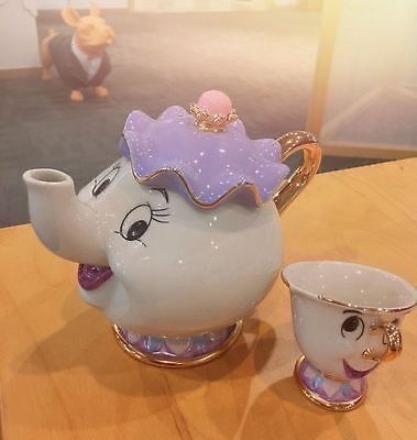 Mrs Potts Teapot, Tea Pot And Cup, Mrs Potts And Chip, Disney Room Decor, Mrs Potts, Disney Cups, Disney Rooms, Gifts Set, Disney Mugs