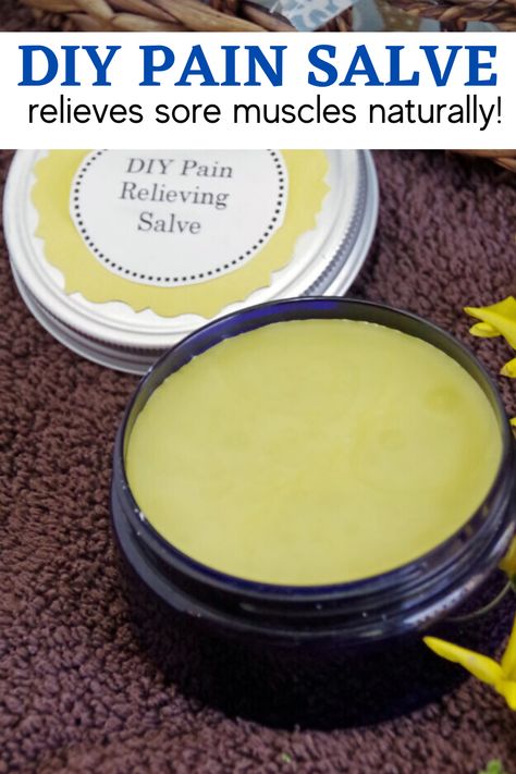 Diy Muscle Rub, Homemade Salve, Easy Sugar Scrub, Sore Muscle, Balm Recipe, Natural Pain Relievers, Salve Recipes, Muscle Rub, Tiger Balm