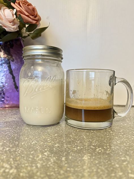 Almond Milk Coffee Creamer Recipe: A Homemade Treat! 10 Homemade Almond Milk Coffee Creamer, Homemade Coffee Creamer With Almond Milk, Almond Milk Coffee Creamer Recipes, Coffee Creamer With Almond Milk, Almond Milk Creamer Recipes, Almond Milk Coffee Creamer, Condensed Milk Coffee, Diy Almond Milk, Almond Milk Creamer