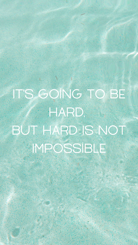 🌟 'It's going to be hard, but hard is not impossible.' 🌟 Stop saying 'I can't,' and start saying 'I will.' Embrace the challenges ahead and remember that perseverance makes the impossible possible. 💪✨ #Motivation #Inspiration #NeverGiveUp #KeepGoing #SuccessMindset Impossible Possible, The Impossible, Success Mindset, The Challenge, Keep Going, Inspirational Quotes Motivation, Motivation Inspiration, Never Give Up, Motivational Quotes