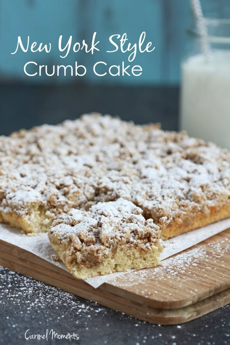 New York Style Crumb Cake Old Fashioned Crumb Cake Recipe, Yeast Crumb Cake, Easy Crumb Cake, New York Crumb Cake Recipe, Crumb Coffee Cakes, Crumb Cake Recipe, Dessert Board, Cake Mug, Breakfast Sweets