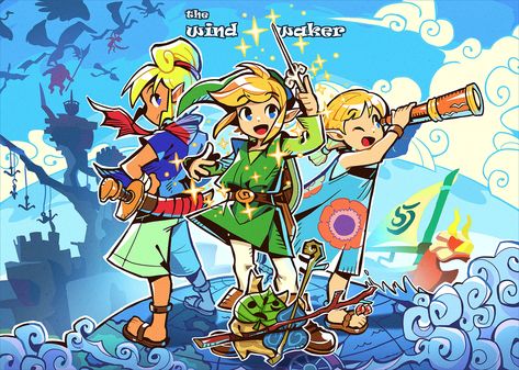 Wind Waker Zelda, Hyrule Castle, The Wind Waker, Little Misfortune, Wind Waker, Nintendo Art, Zelda Art, Legend Of Zelda Breath, Breath Of The Wild