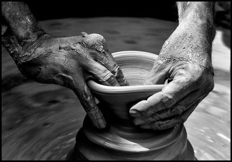 The Beauty Of Becoming The Potter's Hand, Working Hands, Hand Photography, Hands Holding, Manado, Ceramic Clay, Garden Sculpture, Art Photography, Wheel