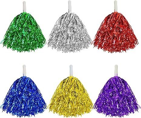 Amazon.com : baotongle 12 PCS Cheerleading Squad Spirited Fun Poms Pompoms Cheer Costume Accessory for Party Dance Sports (Multicolor) : Sports & Outdoors Cheer Costumes, Cheerleading Cheers, Cheerleading Squad, Dance Sports, Bows For Sale, Cheer Outfits, Party Dance, Cheer Bows, Costume Accessories