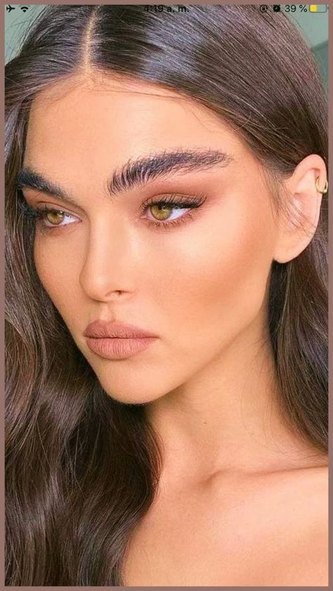 Smokey Eye Inspirations#eyeliner #makeup #eyemakeup #makeuplooks Brownie Makeup Look, Fox Eye Bridal Makeup, Natural Makeup Styles, Trucco Smokey Eye, Nude Lip Makeup, No Make Up Make Up Look, Natural Makeup Style, Pale Makeup, Natural Prom Makeup