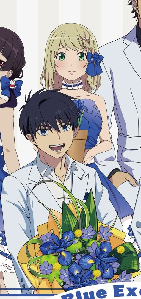 Rin Okumura And Shiemi, Shiemi X Rin, Rin X Shiemi, Blue Exorcist Shiemi, Rin And Shiemi, Yukio Okumura, Blue Exorcist Rin, Blue Exorcist Anime, Exorcist Anime