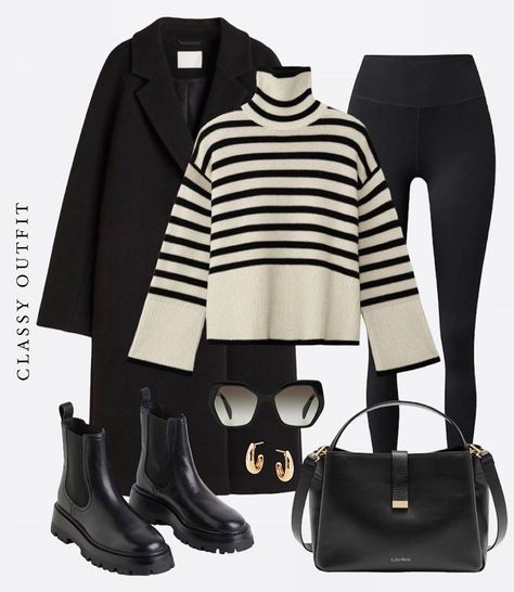 s t r i p e d s w e a t e r 🦓 #stripedsweater #striped #sweater #fallfashion #fallstyle #falllooks #fallvibes #autumnlook #classyfashion … | Instagram Zara Beauty, Striped Sweater Outfit, Winter Sweater Outfits, Winter Fashion Outfits Casual, Winter Mode, Mode Casual, Wardrobe Outfits, Fashionista Clothes, Casual Style Outfits