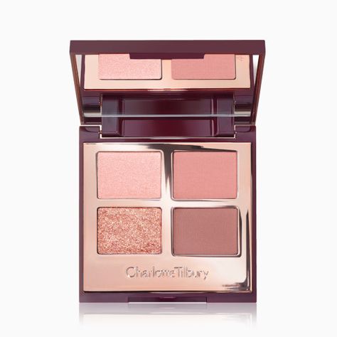 Charlotte Tilbury Eyeshadow, Neutral Smokey Eye, Luxury Palette, Pink Eyeshadow Palette, Pillow Talk Lipstick, Rose Eyeshadow, Pink Eyeshadow Look, Batons Matte, Gold Eyeshadow