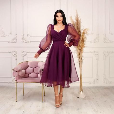 Organza Frocks, U Can, Gown Dress, Purple Dress, Purple, On Instagram, Instagram