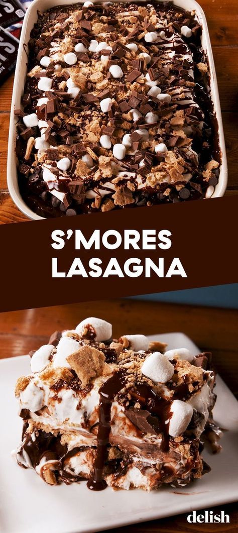 Lasagna Dessert, Different Desserts, Oreo Dessert, S'mores, Fun Baking Recipes, Baking Sweets, Yummy Sweets, Sugar Rush, Food Cakes