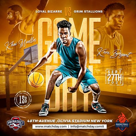 #Basketball #basketballflyer #flyer #spots #gameday Basketball Game Day Poster, Game Day Flyer, First Basketball Game, Basketball Event, Basketball Flyer, Game Day Basketball, Sports Advertising, Basketball Videos, Sports Design Inspiration