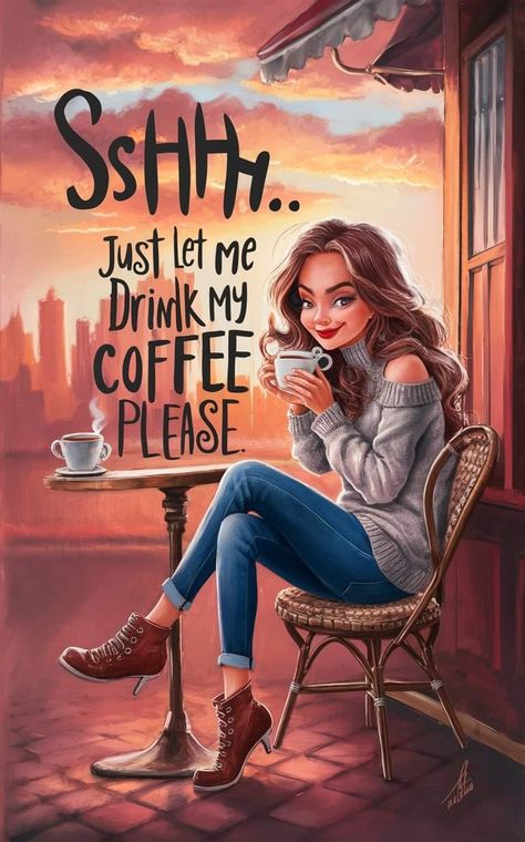 Drinking Coffee Pose, Crazy Coffee Lady, Coffee Pics, Funny Coffee Quotes, Heather Stillufsen, Good Morning Funny Pictures, Coffee Obsession, Sassy Pants, Coffee Pictures