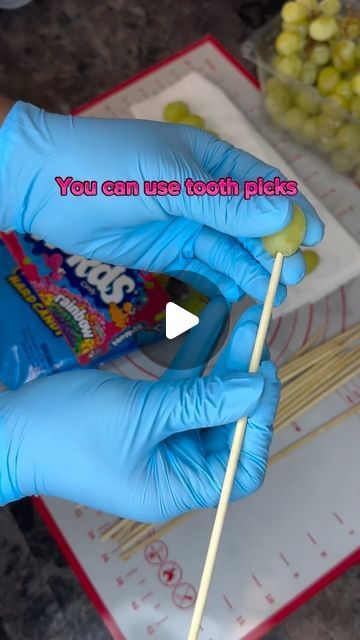 The Strawberri Show on Instagram: "Fun activity for the kids 😋😋So delicious 

Follow @thestrawberrishow for more easy recipes 

Ingredients:
Seedless Grapes 
Nerds
Jolly Ranchers 
Skewers or Tooth Picks

#thestrawberrishow #candy #candygrapes #jollyrancher #kids #kidsactivities #fun #foodporn #foodie #foryou #easyrecipes #candyapples #foodblogger #cookingathome" How To Make Jolly Rancher Grapes, Candy Covered Fruit Recipe, Candy Drinks For Kids, Candy Grapes Recipes Jolly Rancher, Fun Fruit Ideas, Jolly Rancher Grapes, Leftover Candy Recipes, Candied Grapes Recipe, Candy Grapes