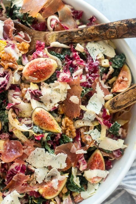 Fall Prosciutto Salad, Gathering Snack Ideas, Giada Salad Dressing, January Salad Recipes, Fresh Winter Salad, Crowd Pleaser Salads, Elevated Salad Recipes, Italian Recipes Salad, Pizza Side Salad