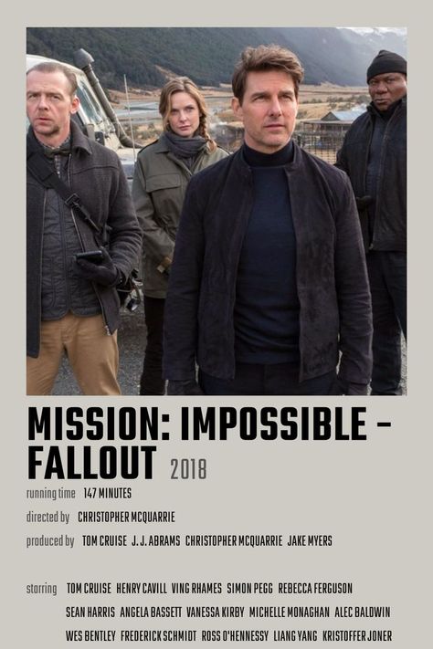 Mission Impossible Fallout Poster, Mission Impossible 7 Poster, Mission Impossible Wallpaper, Fallout Movie Poster, Mission Impossible Poster, Rebecca Ferguson Mission Impossible, Mission Impossible 1, Mission Impossible 4, Fallout Movie