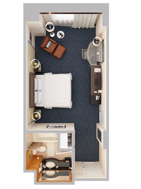 Mini Guest Room, Small Guest Room Layout, Guest Room Layout, Hotel Room Layout, Hotel Room Ideas, Guest Room Amenities, Hotel Room Plan, Hotel Room Design Plan, Small Hotel Room