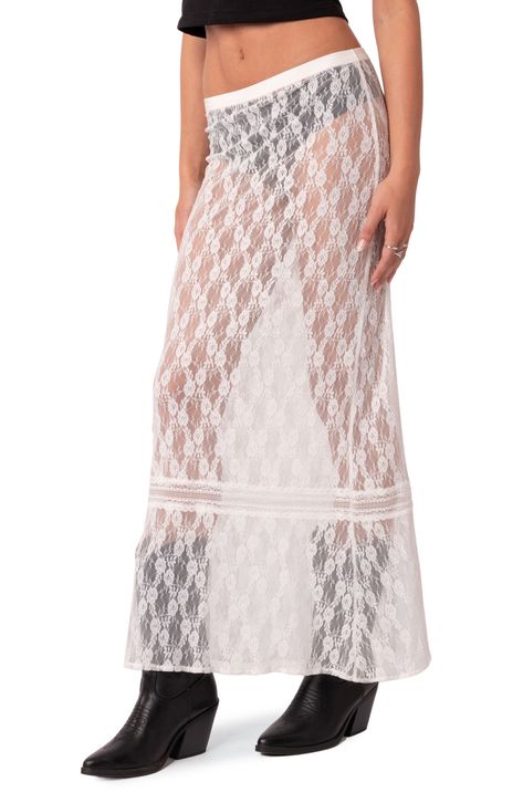 Sheer lace dress