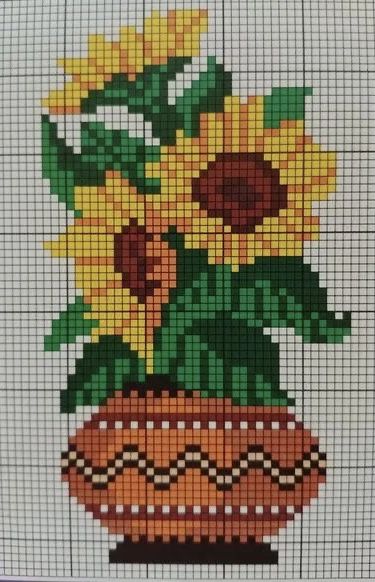 Sunflower Pixel Art, Mushroom Pixel Art, Cross Stitch Sunflower, Cross Stitch Fruit, Pola Kristik, Cross Stitch Patterns Flowers, Cross Stitch Bookmarks, Mini Cross Stitch, Cute Cross Stitch