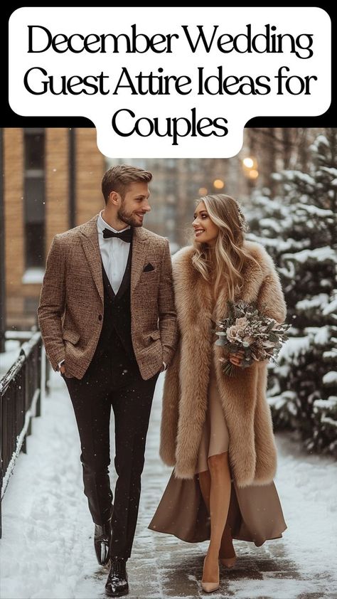 Winter Wedding Guest Outfit Couple, Men’s Semi Formal Holiday Party, Winter Outdoor Wedding Outfit, Cocktail Wedding Attire Winter, Men Winter Wedding Guest Outfit, Winter Wedding Mens Attire, Winter Wedding Outfit Men, Wedding Couple Outfits Guest, Winter Wedding Guest Outfit Men