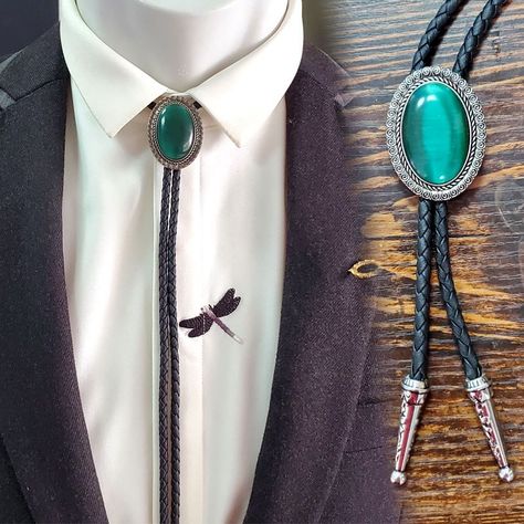 Leather Bolo Tie Cowboy Rope Necktie shirt coat arms.syi Bolo Tie Outfit, Tie Women Outfit, 70s Accessories Jewelry, Bolo Tie Women, Cowboy Necktie, Tie Aesthetic, Bolo Tie Men, Mock Trial, 70s Accessories