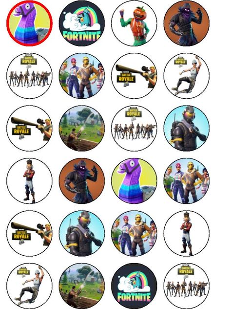 Fortnite Cupcake Toppers Printable, Fortnight Cupcakes, Fortnite Cupcakes Ideas, Fortnite Cupcake Toppers, Fortnite Cupcakes, Xbox Birthday Party, Paintball Birthday, Birthday Cupcakes Boy, Fortnite Characters