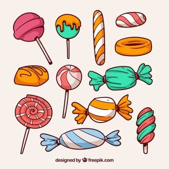 Candy City, Candy Illustration, Candy Images, Candy Drawing, Cartoon Candy, Candy Poster, 귀여운 음식 그림, Candy Art, Cute Food Drawings