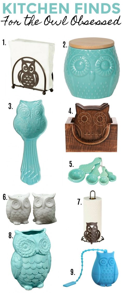 Kitchen Finds for the Owl Obsessed - great owl gifts for Christmas, Birthdays, or just because. Any owl lover will adore these fabulous owl kitchen items.