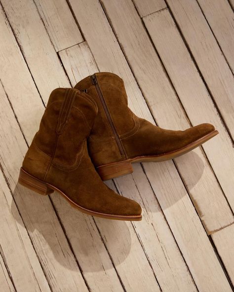 Leather Zip-Up Boots | The Dax - Whiskey | Tecovas Mens Suede Cowboy Boots, Suede Zip Up Boots Men, Tecovas Boots, Masculine Brown Snip Toe Boots, Sole Water, Brown Lace-up Chukka Boots With Reinforced Toe, Masculine Brown Leather-lined Chukka Boots, Boots Accessories, Animal Hide