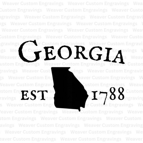 Georgia Outline, Dalton Georgia, Map Silhouette, Georgia Map, State Of Georgia, Georgia State, State Outline, Cricut Cut, Text Image