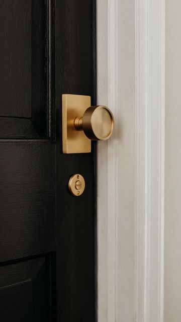 Lianne Carey on Instagram: "Which would you choose? An integrated lock into the knob or thumb turn lock? I absolutely love the unique look of the thumb turns from @emtek_products. Part of swapping our door hardware that intimidated me most was installing the locks on our bedroom and bathroom doors. I LOVE the added detail of the separate lock over a pin on the knob and once I got down to it, it wasn’t so hard. A few YouTube videos, and a couple trips to the hardware store and one is done! Now Locks For Bedroom Doors, Japandi Door, Bedroom Door Lock, Bedroom Door Knobs, Couple Trips, Privacy Lock, Gold Door, Toilet Door, Cool Doors